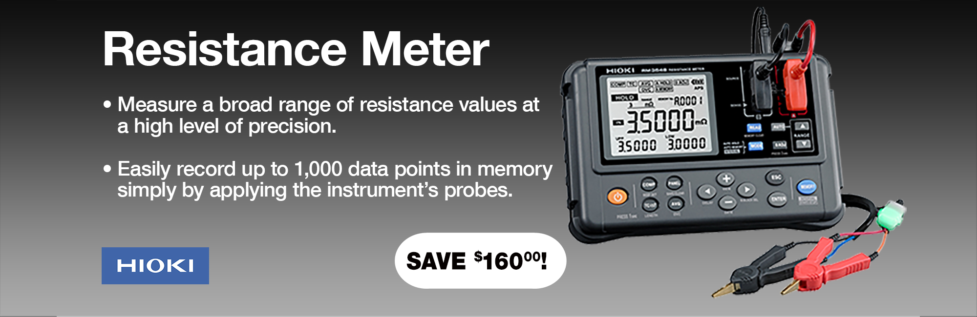 Resistance Meter save $160